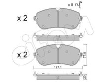 Гальмівні колодки Land Rover Discovery Sport (L550) 2.0 P200 4x4 20–