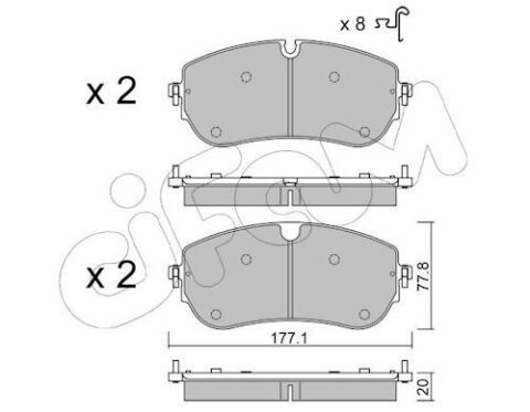 Тормозные колодки Land Rover Discovery Sport (L550) 2.0 P200 4x4 20–