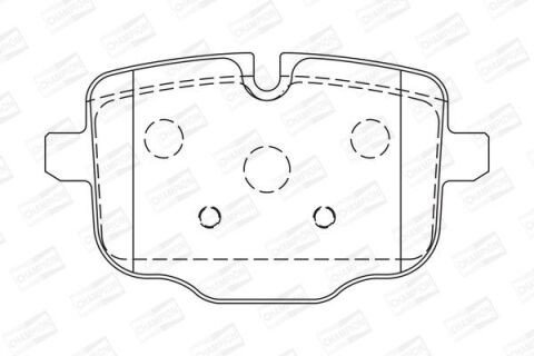 Тормозные колодки задние BMW F10 530d–550, Touring 518d–550, 6 Gran Coupe F06, Audi A6 14–