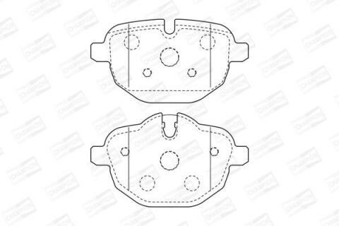 Гальмівні колодки задні BMW F10, X3 2010–