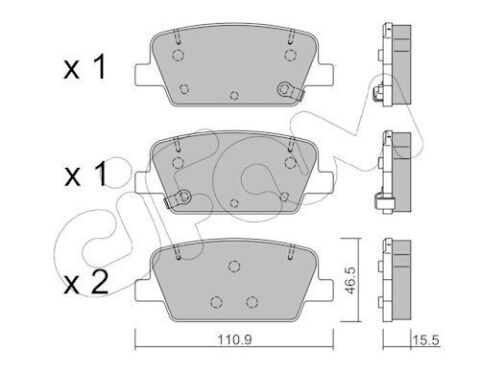 Тормозные колодки задние Hyundai Santa Fe IV 18–
