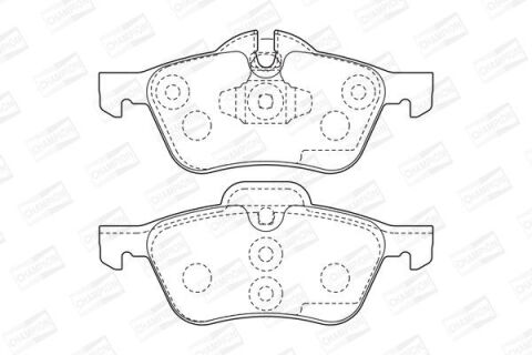 Тормозные колодки передние BMW Mini Cooper, One 2001–