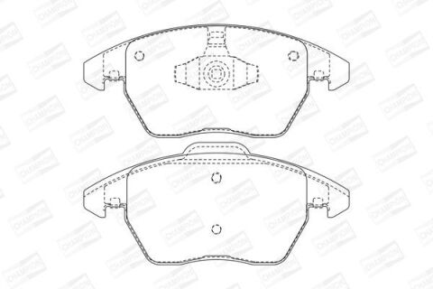 Гальмівні колодки передні Citroen C4 Grand Picasso 2006–, Peugeot 207, 307, 308 2008–