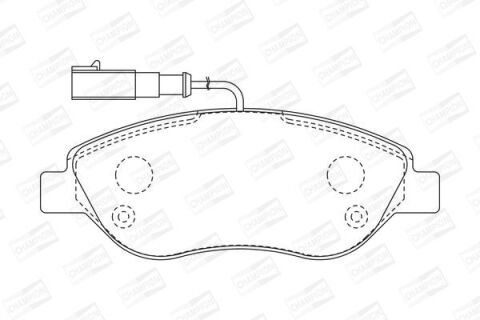 Тормозные колодки передние Fiat Bravo, Stilo