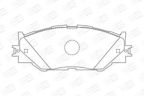 Гальмівні колодки передні Lexus IS 250 05– Гальмівні колодки передні Lexus IS 250 05–