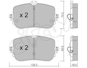 Гальмівні колодки передні Mercedes-Benz A-Class (W177) A 220 (177.044) 18–