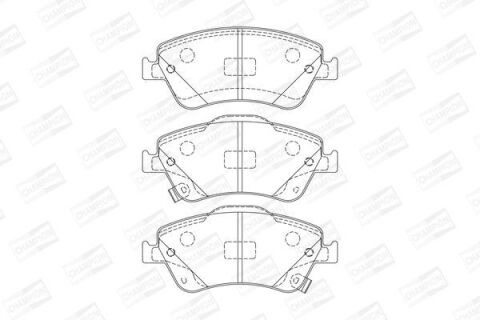 Гальмівні колодки передні Toyota Auris, Corolla 07–