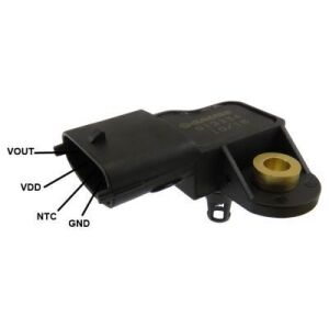 Датчик тиску впускного колектора Mitsubishi ASX, Colt VI, Lancer VIII 08–, Honda Jazz, Fiat, Citroen, Fiesta, Kuga II, Mondeo V