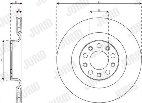 Диск гальмівний задній Alfa Romeo Giulia (952) 2.0 16– Диск гальмівний задній Alfa Romeo Giulia (952) 2.0 16–