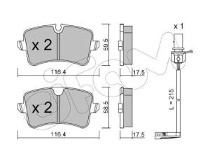 Колодки гальмівні задні Audi A6/A7 2011–