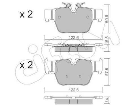 Колодки гальмівні задні BMW F44, F39, Mini Колодки гальмівні задні BMW F44, F39, Mini