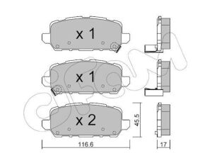 Колодки гальмівні задні Honda HR-V 1,5–1,6 2015–