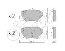 Колодки тормозные задние Volvo XC40 17–