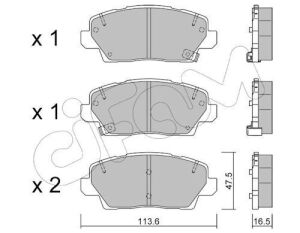 Колодки гальмівні передні Hyundai Picanto III 1.0