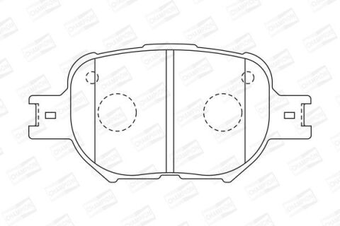 Колодки гальмівні передні Toyota Corolla 2001–2004 Колодки гальмівні передні Toyota Corolla 2001–2004