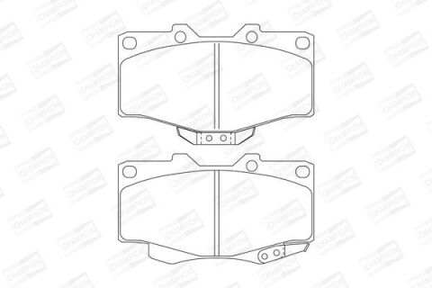 Колодки гальмівні передні Toyota Hilux II, Land Cruiser, VW Taro, BMW E38 740 Колодки гальмівні передні Toyota Hilux II, Land Cruiser, VW Taro, BMW E38 740