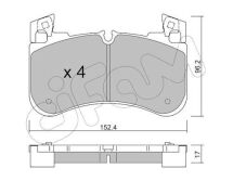 Комплект гальмівних колодок передній Land Rover Discovery V 3.0D 16–