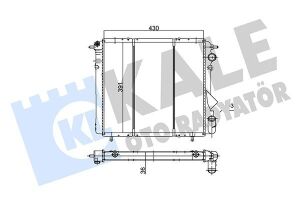 Радіатор охолодження Renault R19 I, II 1.4/1.7/1.9D 88-95