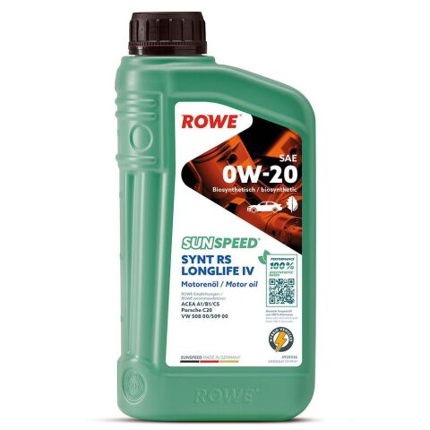 Олива 0W20 SUNSPEED SYNTH RS LONGLIFE IV (1L) (Porsche C20/VW 508 00/509 00) (ACEA A1/B1/C5)