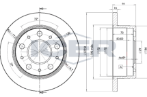 Диск тормозной (задний) Citroen Jumper/Fiat Ducato/Peugeot Boxer 94- (280x16)(полный) Диск тормозной (задний) Citroen Jumper/Fiat Ducato/Peugeot Boxer 94- (280x16)(полный)