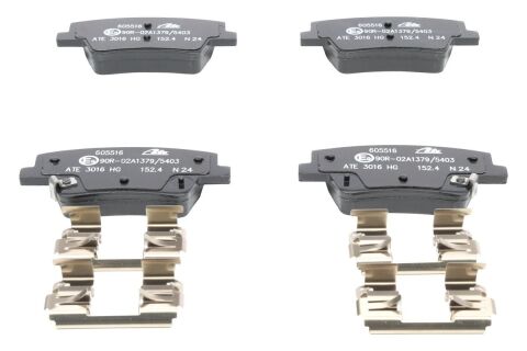 Колодки гальмівні (задні) Hyundai Santa Fe IV 18- (Mando) (з датчиком)