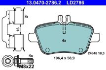 Колодки тормозные (задние) MB A-class (W176)/B-class (W246) 11- (TRW)(с аксессуарами)
