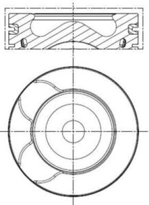 Поршень Citroen C5 III/Peugeot 508 2.2 HDi 10- (85.00mm/STD)