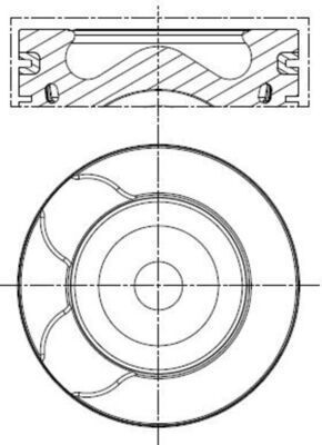 Поршень Citroen C5 III/Peugeot 508 2.2 HDi 10- (85.00mm/STD) Поршень Citroen C5 III/Peugeot 508 2.2 HDi 10- (85.00mm/STD)