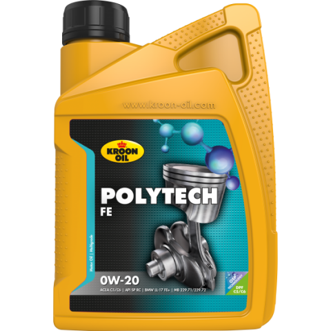 Олива моторна PolyTech FE 0W-20 1л