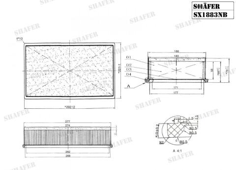 Фільтр повітряний Renault Master, Movano, 10- , Фільтр повітряний Renault Master, Movano, 10- ,