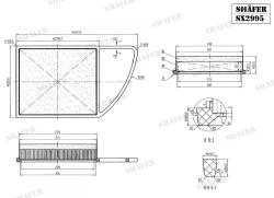 Фільтр повітряний Citroen Berlingo,C4, Partner, 308 1.6HDI 08- (з передфільтром)