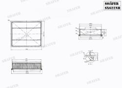 Фільтр повітряний VW Passat B5, SuperB, A4, A6 96-04, BMW E32/E38 M60,