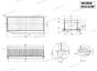 Фільтр повітряний Renault Dokker, Duster, Logan II, Captur, Clio IV, 0.9-1.6, 12-(без вушок) (з пере, фото 1 - інтерент-магазин Auto-Mechanic