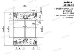 Пiдшипник ступиці зад. Renault Trafic 2.0DCI 01-/ Opel Vivaro 1.9DTI 06- Пiдшипник ступиці зад. Renault Trafic 2.0DCI 01-/ Opel Vivaro 1.9DTI 06-