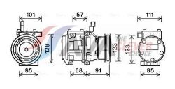Компрессор кондиционера Hyundai Tucson/Kia Sportage III 2.0i
