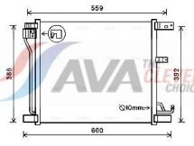 Радіатор кондиціонера Nissan Juke 2011 Радіатор кондиціонера Nissan Juke 2011