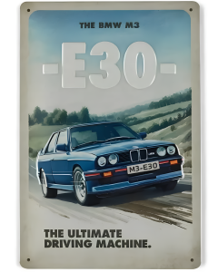 Металевий знак BMW E30