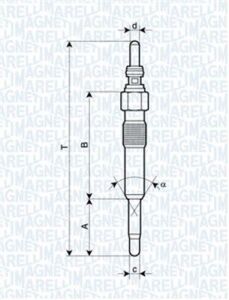 Свічка розжарювання VW/Audi 1.9/2.5TDI (UC31A)
