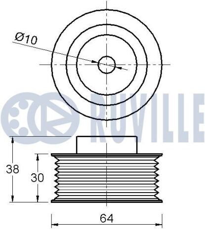 Натяжной ролик Suzuki Grand Vitara II 1.9 DDiS 05–