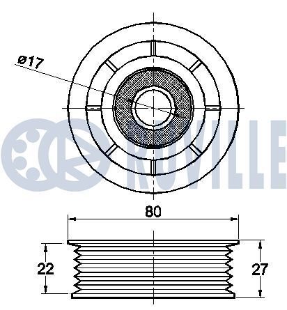 Ролик натяжний Honda Civic VIII 1,6–2,0 2012–