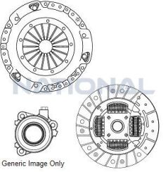 Комплект зчеплення з вижимним MEGANE III/CLIO III 1.6 16V 09-14 (215mm)