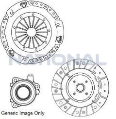 Комплект зчеплення з вижимним OPEL ASTRA H (A04) 1.3 CDTI (L48) 05-10 (215mm)