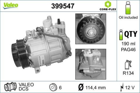 Компресор кондиціонера SPRINTER 2.1-2.9 CDi 95-18