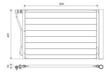 Радіатор кондиціонера BMW 5 (F10)/6 (F06/F12/F13) 4.4 11-18 Радіатор кондиціонера BMW 5 (F10)/6 (F06/F12/F13) 4.4 11-18