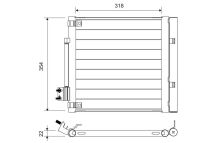 Радіатор кондиціонера MODEL S 14-