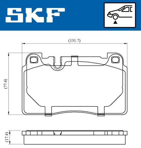 Колодки гальмівні (передні) Audi A6/A7 10-18/Q5 08-17/Porsche Macan 14-