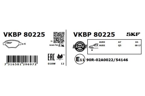 Колодки гальмівні (передні) Audi A6/A7 10-18/Q5 08-17/Porsche Macan 14-
