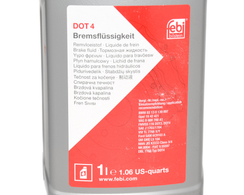 Гальмівна рідина FEBI BILSTEIN DOT4, 1 літр