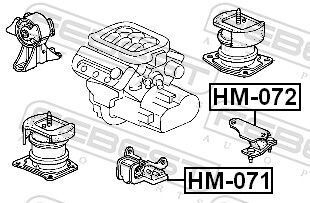 Подушка коробки швидкостей задня Подушка коробки швидкостей задня