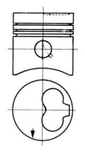 Поршень комплект VW 1,6D/2,0D/2,4D